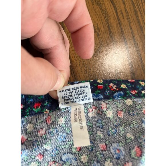 Ralph Lauren blue button front collared floral shirt size XL - Picture 4 of 4